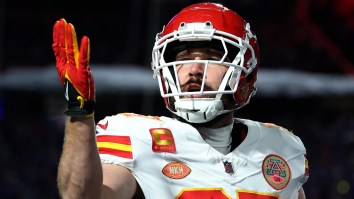 Travis Kelce Waving, Blowing Kiss To Crying Bills Fans Goes Viral