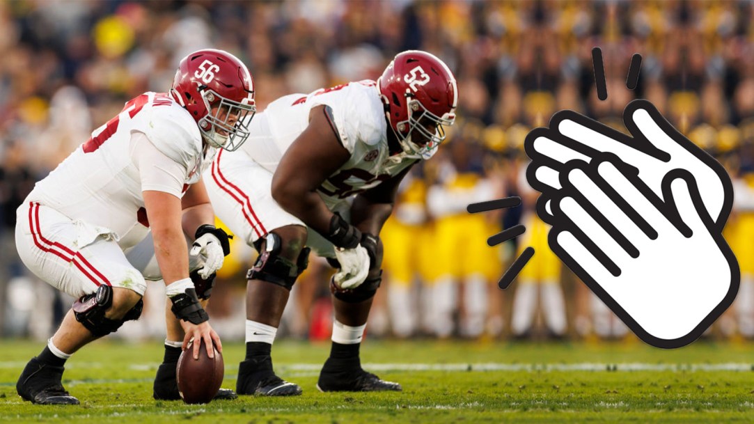 Nick Saban Alabama Clap Snap Rose Bowl