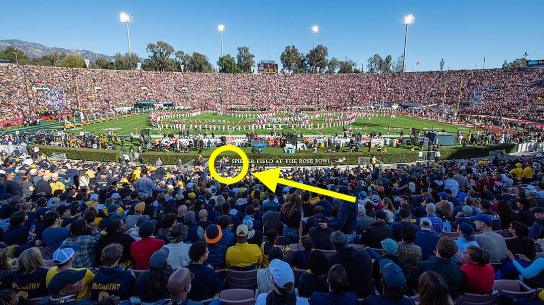 Connor Stalions Michigan Rose Bowl