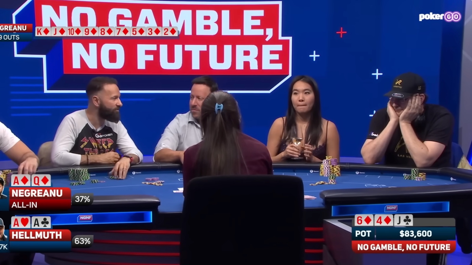 Daniel Negreanu and Phil Hellmuth poker standoff