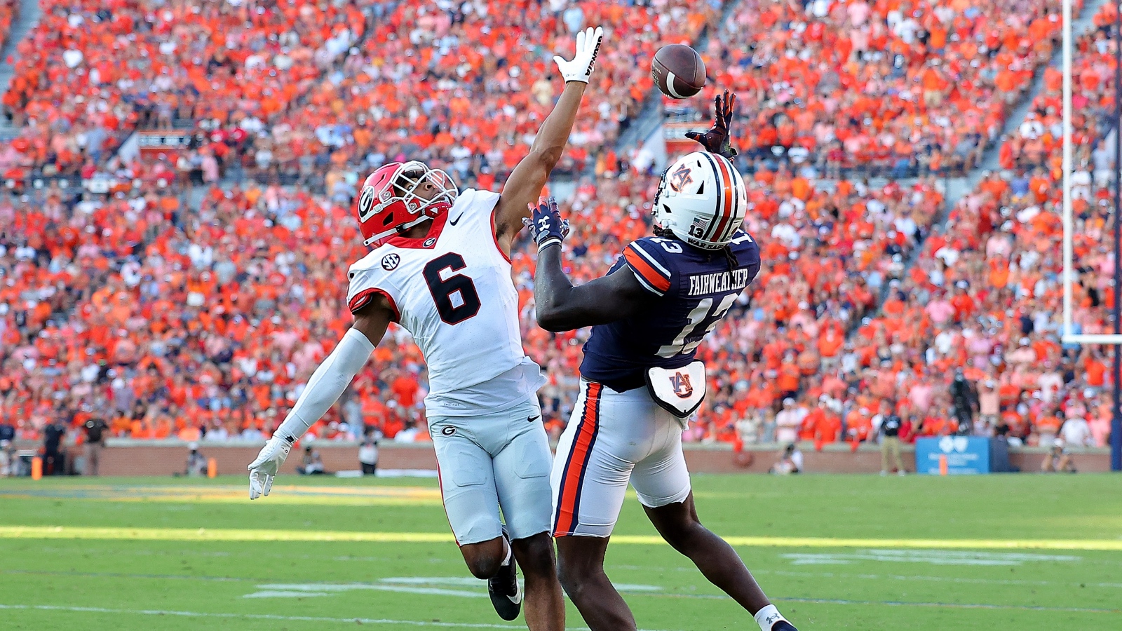 Georgia vs Auburn SEC matchup
