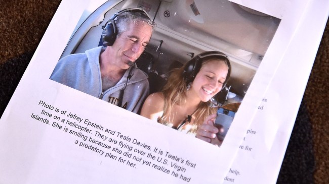 photo of Jeffrey Epstein and Teala Davies