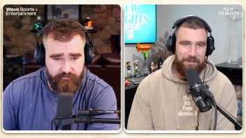 Travis Kelce Confirms Taylor Swift Was Enamored With Shirtless Jason Kelce Going Wild At The Game