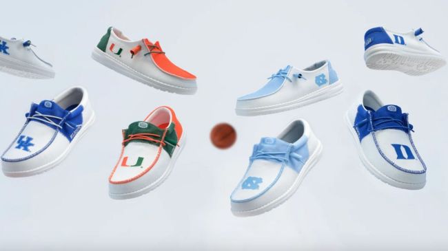HEYDUDE Collegiate Collection for college basketball