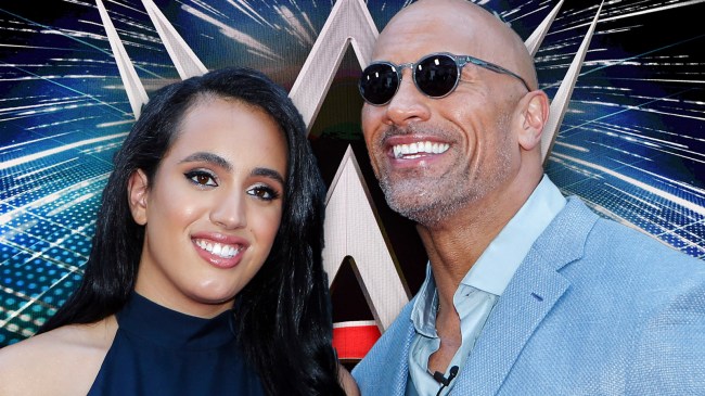 Ava Raine and Dwayne The Rock Johnson