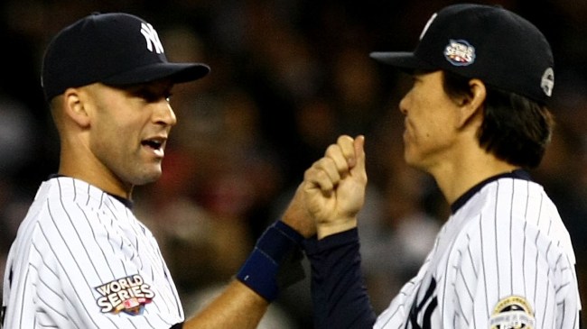 Derek Jeter and Hideki Matsui