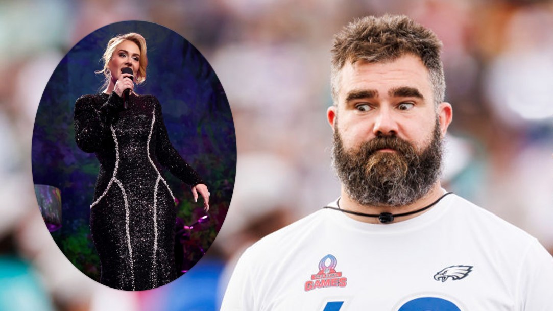 Jason Kelce Adele Las Vegas