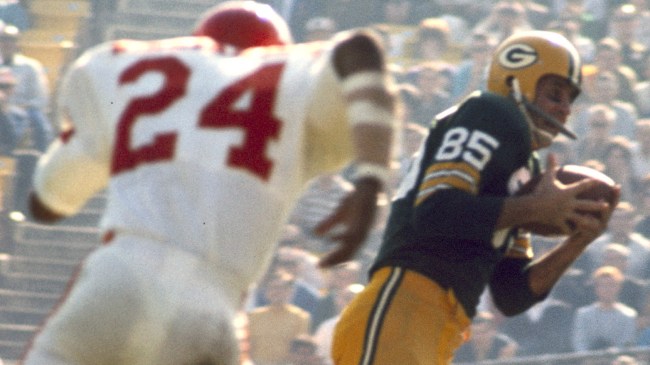 Packers wide receiver Max McGee in the Super Bowl