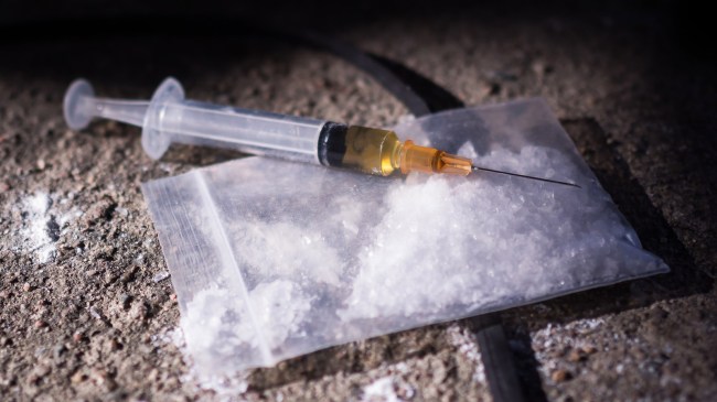 meth and syringe