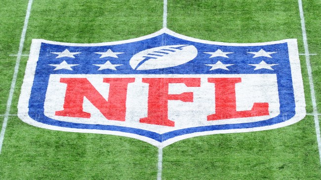 NFL logo on turf
