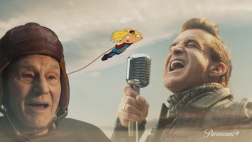 Paramount+ Releases Unhinged Super Bowl Ad Featuring Sir Patrick Stewart Throwing ‘Hey Arnold’ Into A Mountain To The Tune Of Creed’s ‘Higher’