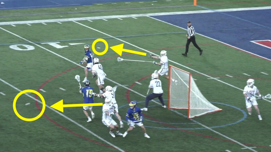 College Lacrosse Two Balls Penn Delaware
