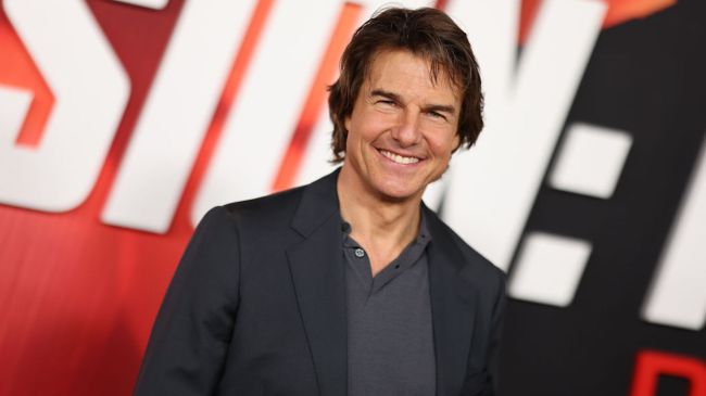 tom cruise at the premiere of mission impossible