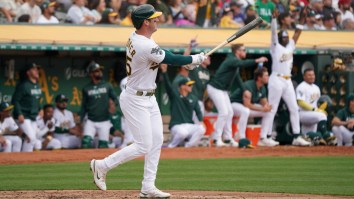 A’s Outfielder Catches Vicious Strays After Team Releases Renderings Of Las Vegas Stadium
