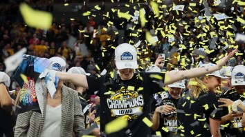 Caitlin Clark Recreates Kobe’s Iconic NBA Title Photo After Big 10 Championship