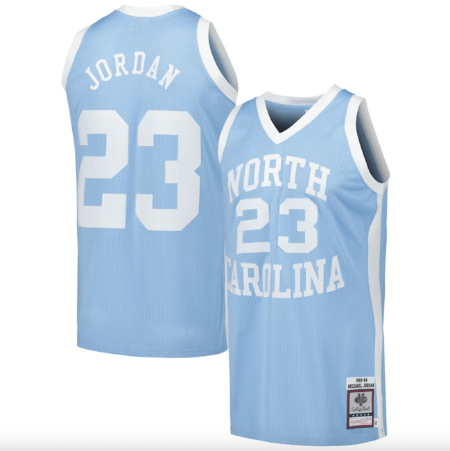 Michael Jordan UNC Tar Heels Mitchell & Ness Authentic Throwback College Jersey