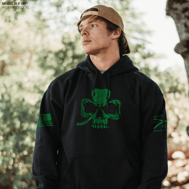 Clover Skull Hoodie