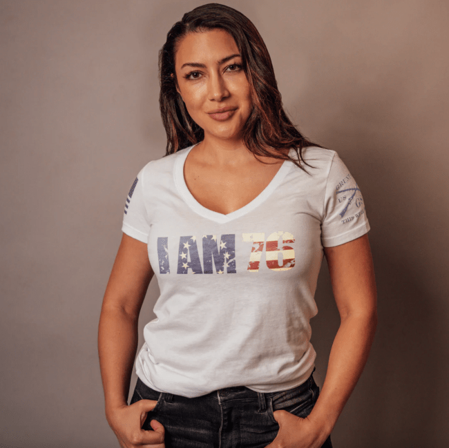 Grunt Style Women's I Am 76 V-Neck