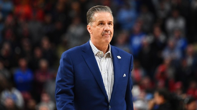 Kentucky coach John Calipari reacts during a game against Oakland.