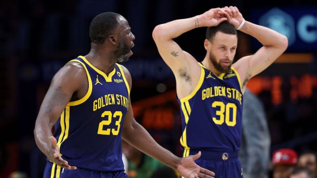 draymond green yelling while steph curry looks frustrated