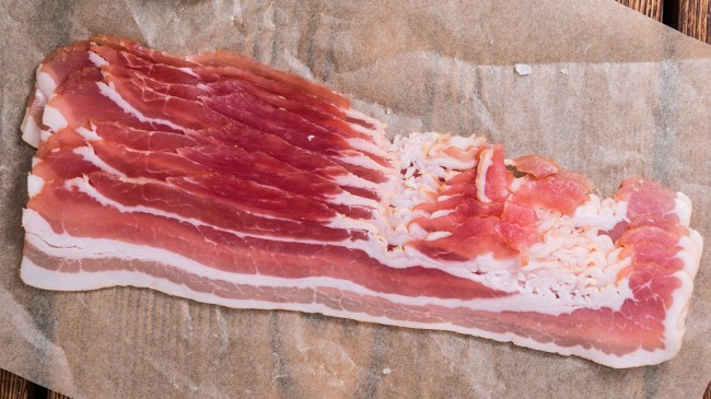 raw bacon