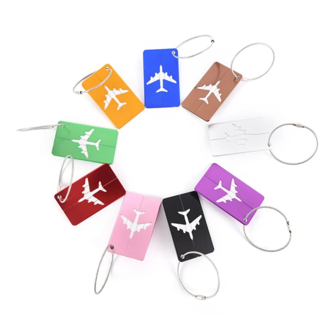 Zoukane Aluminum Alloy Luggage Tag; shop travel gear at AliExpress