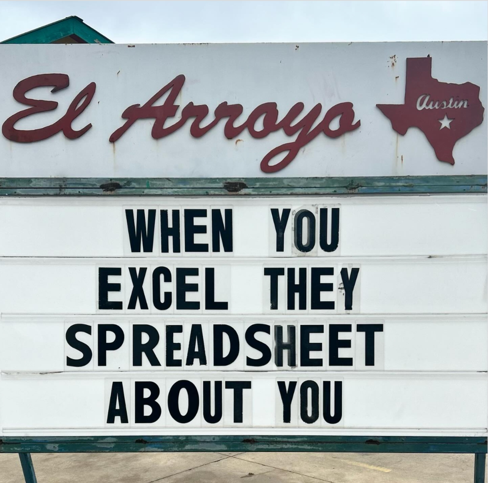 Hilarious Excel meme and office joke