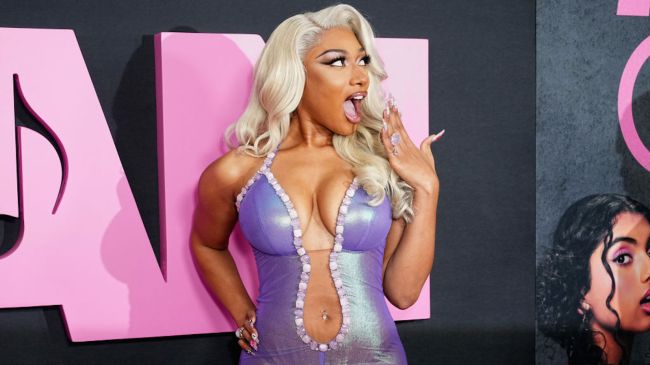 megan thee stallion making a surprised face