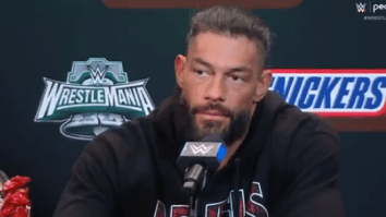 WWE’s Roman Reigns Awkwardly Kicks Out Reporter From WrestleMania Press Conference