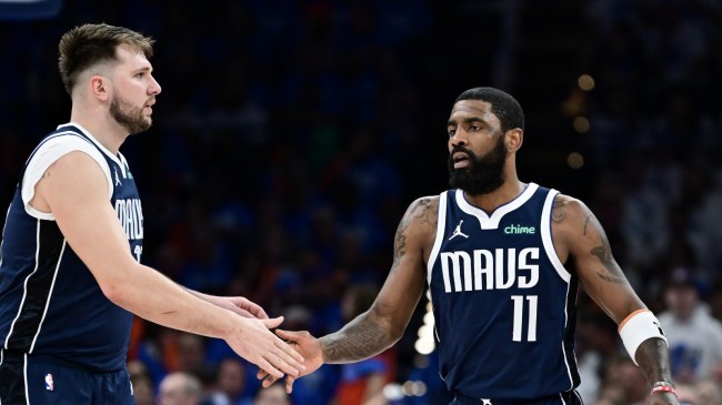 Luka Doncic and Kyrie Irving