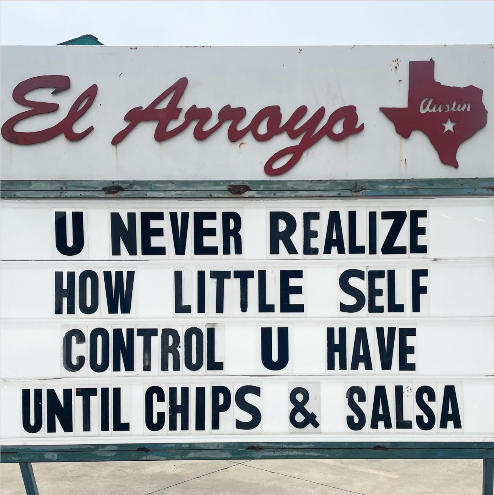 funny new meme about self control and chips and salsa