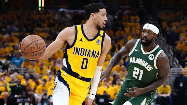 patrick beverley defending tyrese haliburton