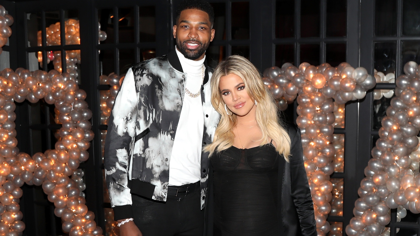 Tristan Thompson and Khloe Kardashian posting together in 2018