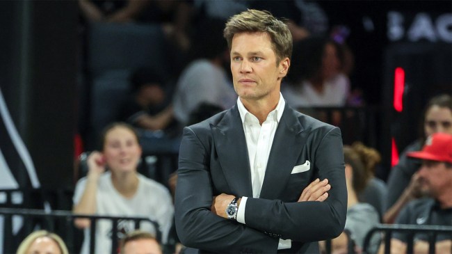 Tom Brady attends game between Phoenix Mercury and Las Vegas Aces