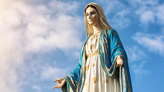 Virgin Mary statue