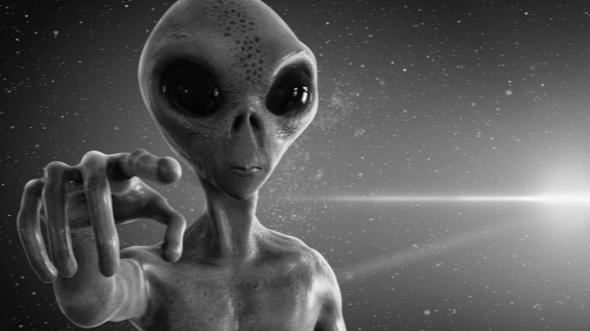 alien in space