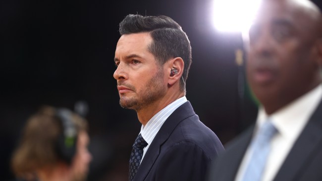 JJ Redick on set for the NBA Finals.