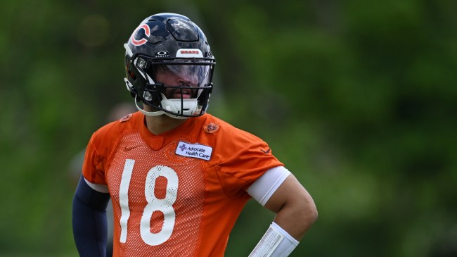 Caleb Williams at Chicago Bears training camp.