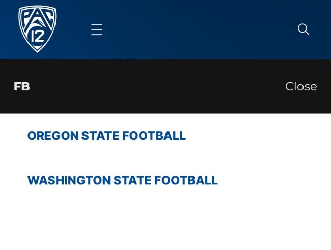 PAC-12 website