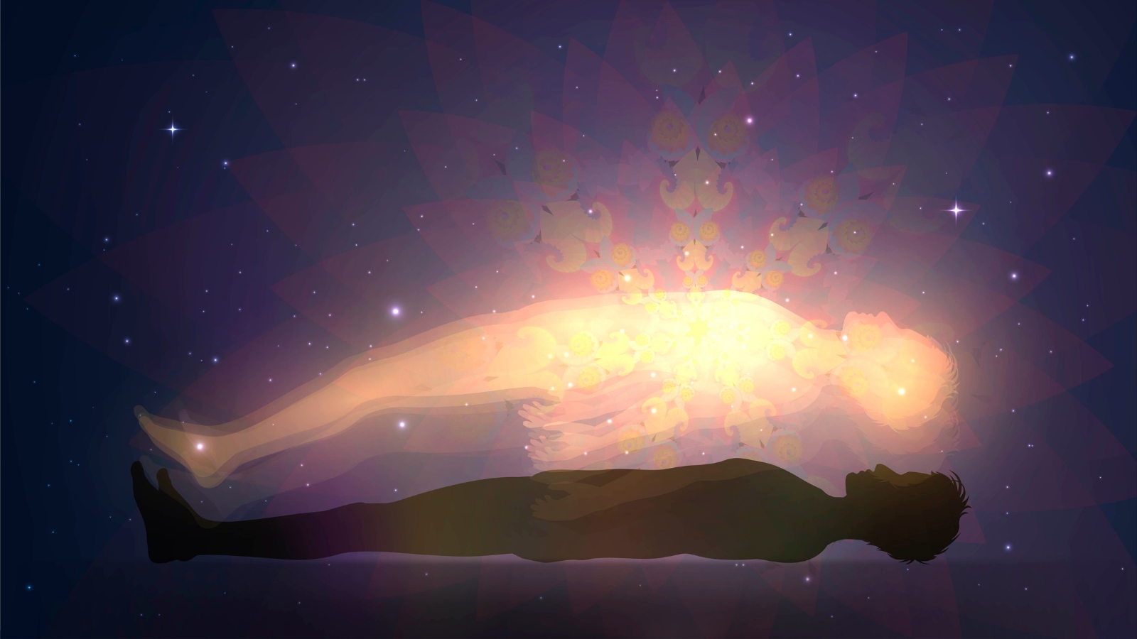 aura of a body coming back to life and being reborn