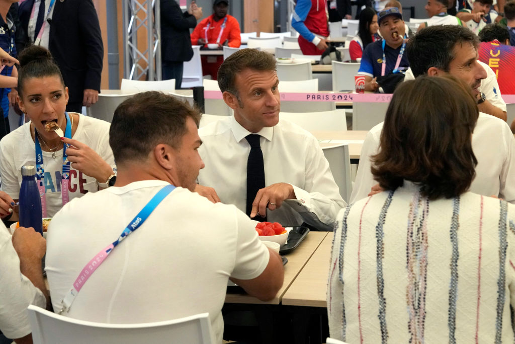 Paris Emmanuel Macron Seine Swim