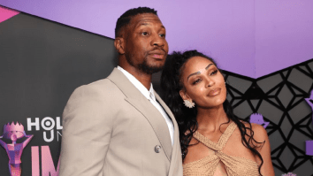 Jonathan Majors Watching His GF Meagan Good Hugging Actor Michael Ealy Becomes A Meme