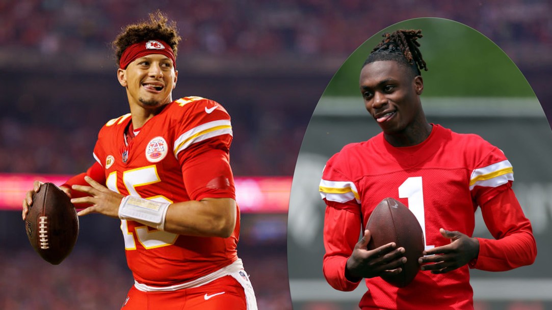 Xavier Worth Patrick Mahomes Chiefs Training Camp