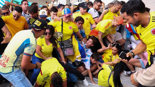 soccer fans stampede copa america final