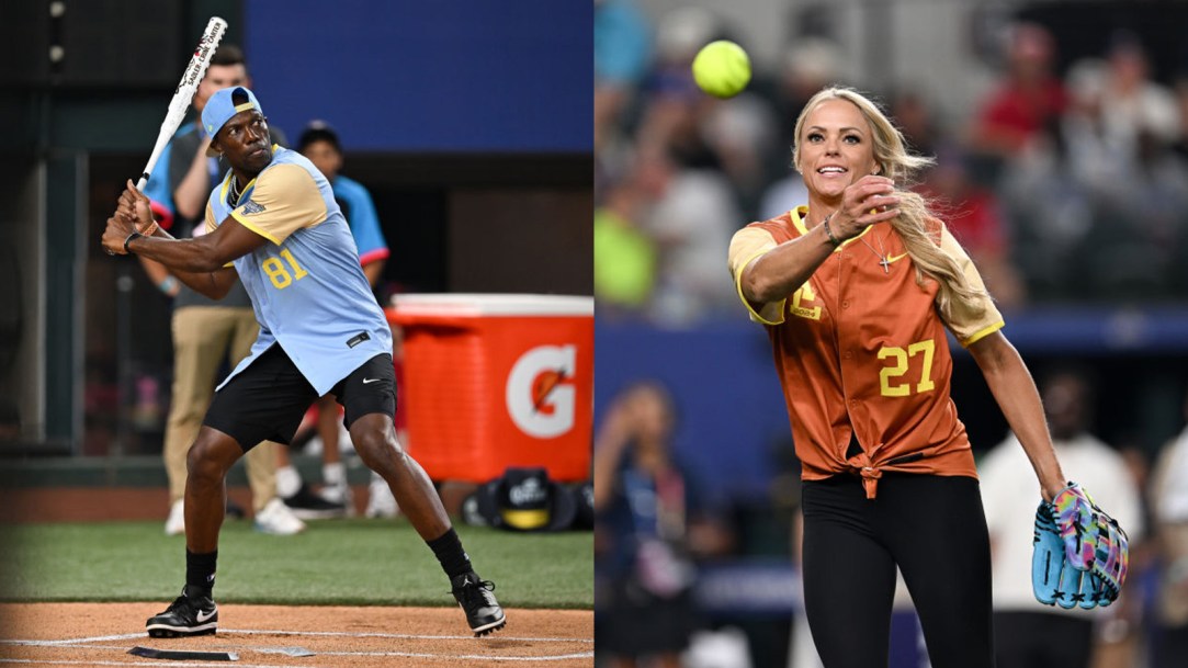 Terrell Owens Softball Jennie Finch Home Run