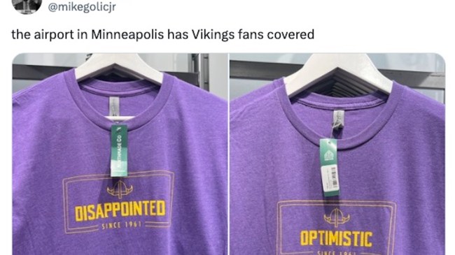 vikings tshirts tweet