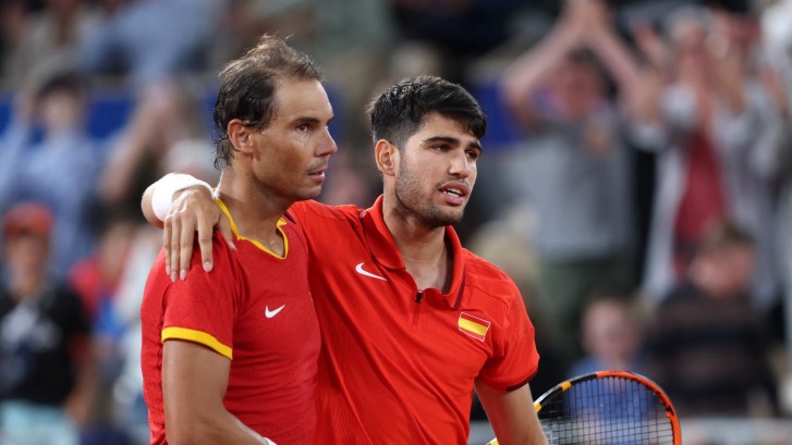 Carlos Alcaraz and Rafael Nadal