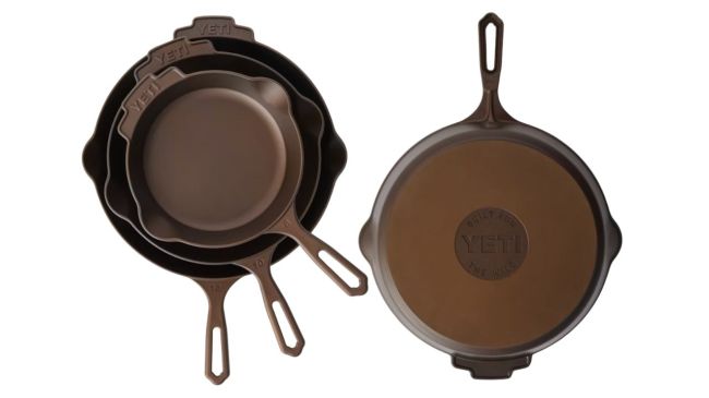 YETI cast iron skillets