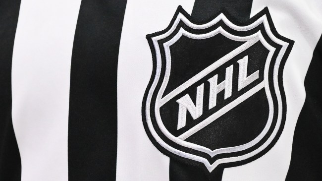 NHL logo on ref's uniform