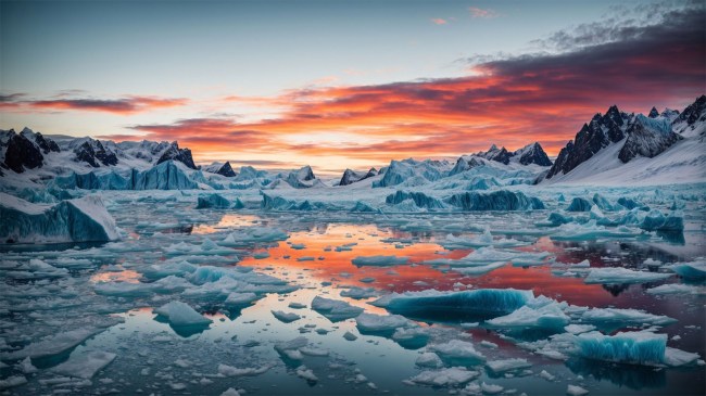 Melting Arctic Ice Cap